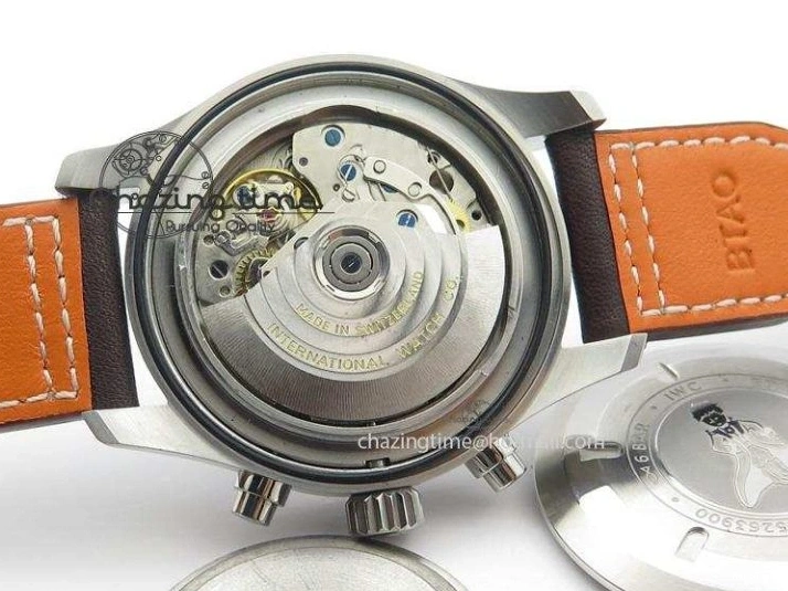 MIROTIME 1224 HighQuality Pilot Chrono 377714 “Le Petit Prince” ZF Best Edition Blue Dial On Brown Leather Strap A 7309